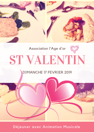 Affiche St Valentin Age d'or
